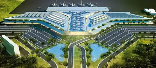 Bandara konsep diamond mewakili wajah salah satu kota di Kalsel, yakni Martapura sbg daerah penghasil permata