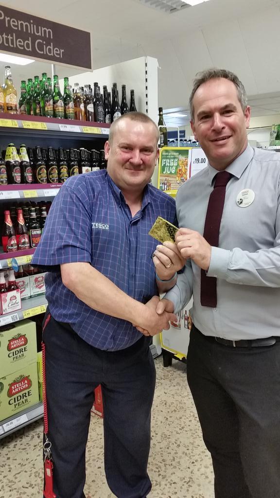 Well done to gary winning the golden ticket out of our 5 service super stars this week <a href="/xxjimbobx/">James Buckingham</a> <a href="/Chris_OBrien32/">Chris O'Brien</a>