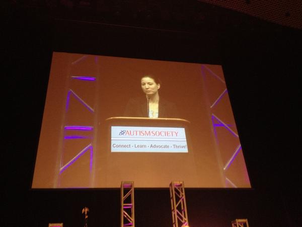 GRASP_ORG's tweet photo. President/CEO of GRASP, Kate Palmer accepting the @AutismSociety Advocate of the year #award! Congrats Kate! http://t.co/74luKYLLSY