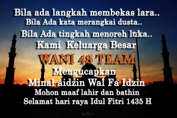 Wani48Surabaya's tweet photo. @EMCreaPro @TRIMSINDONESIA @BlaksCreative Selamat hari raya untuk mas2 pembawa JKT48 di berbagai kota2 😇 http://t.co/YZCZEh6Byp