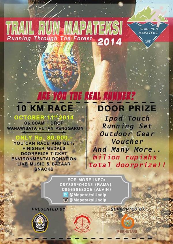 So yuk gabung ikut lari,sehat,lestarikan alam &amp; dapetin Ipod Touchnya hadiah jutaan #TrailRunMapateksi  <a href="/NomadRunners/">Nomad Runners</a>