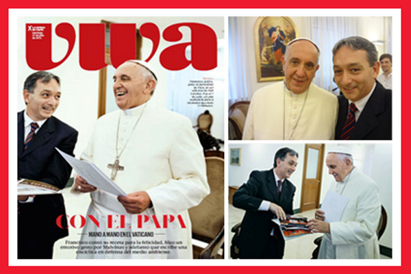 Más de nuestro Profe de la Maestría de Clarín <a href="/pablincalvo/">pablo calvo</a> con el Papa Francisco, este domingo en revista Viva.