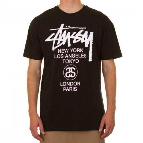 swagstore_'s tweet photo. World Tour Black Tee || IDR 415.000,- #stussy http://t.co/FL5fc4kPPs