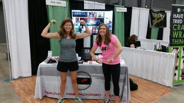 MEALPROS's tweet photo. #mealpros #nfgames come by, strike a pose, get a shirt!! http://t.co/g9DxLZE1mG