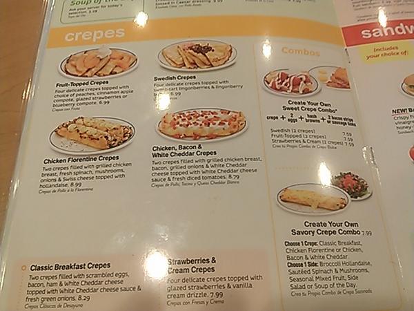 waffles, crepes & more menu page - Picture of IHOP, Rosemont