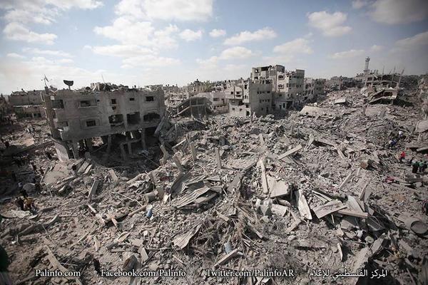 EndApartheidx's tweet photo. How is this even allowed? devastation in Gaza #supportGaza http://t.co/GeCQoanUUA