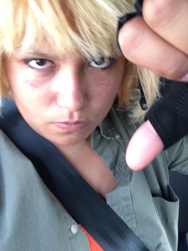 AmarisoftheMoon's tweet photo. On the way to #SDCC !! So exciiiited, I haven't been in 10 years!! Cosplaying as young #Samus from Metroid Other M :) http://t.co/7EXSjFev5e