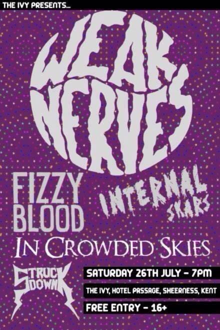 Tonight we play the Ivy, Sheerness. Come down and have a grunge with us .