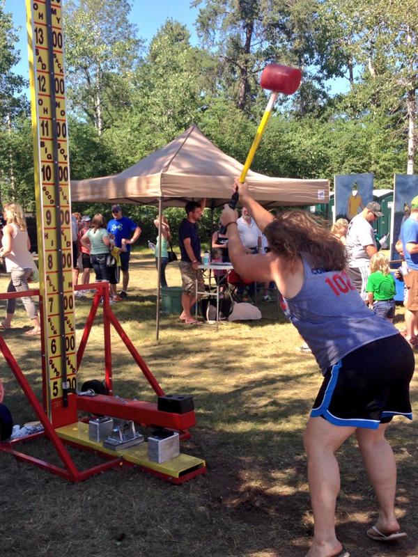 Brawny's tweet image. .@Kenny_Mayne #LWC2014 isn&apos;t quite the same without you. Our Hi-Striker is a hit though.