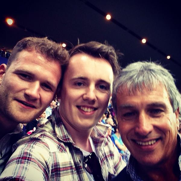 We met <a href="/JohnInverdale/">John Inverdale</a>. Awesome day. <a href="/HamishFrost/">Hamish</a>