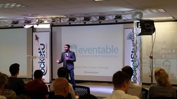 StartupSummit_'s tweet photo. "@WATF_: Kicking off the second half, Sameen Karim Co-Founder of @EventableInc #ScotlandCanDo #WATFSF http://t.co/VVJCxS7bfw"