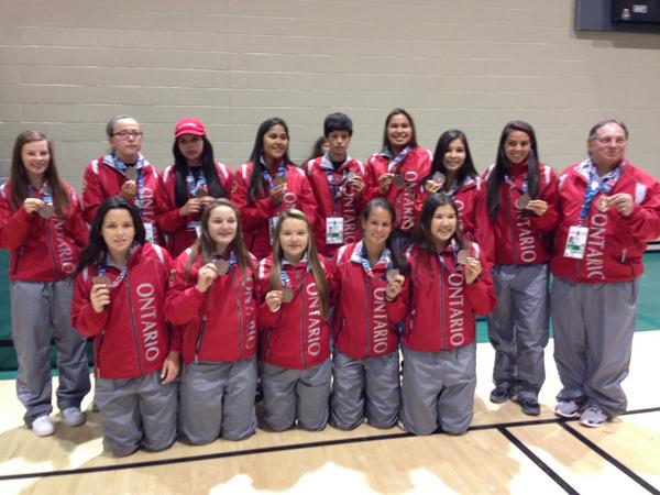 U16 girls basketball <a href="/OntNAIG/">NAIG Team Ontario</a> won bronze yesterday! #NAIG2014
