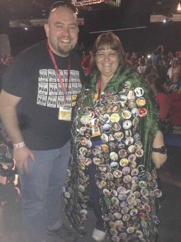The_Dr_'s tweet image. @nerdist Survived #HallH and then found a friend of yours... #buttonlady