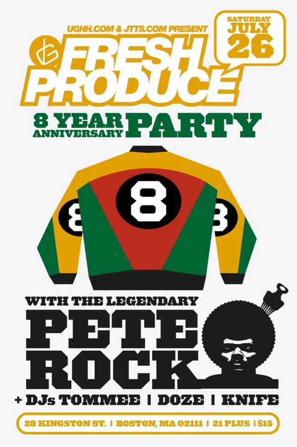 GoodLifeBar's tweet photo. 2NITE! #FreshProduce 8 Yr. Annvrsry w/ @PeteRock + @djknife @Djtommee @DJDoZe78 @ughhdotcom @jtts 🎱8⃣💃🙌🍺😁🍷🙏🙏 #hiphop http://t.co/MitZml5wD2