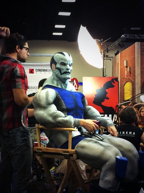 Even monsters have cell phones. <a href="/Comic_Con/">Comic-Con International</a> #SDCC #xmen #ComicCon2014 #apocalypse