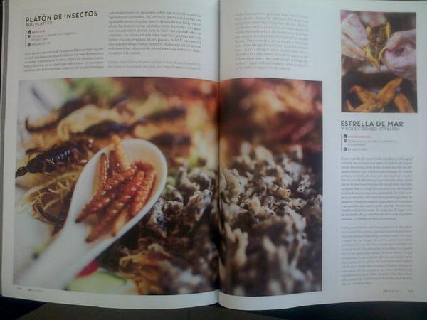 TheDirtDude's tweet photo. U know #entophagy has made it when AeroMexico mag has a feature! Platón de insectos anyone? @LittleHerds @EntoAriel http://t.co/lCmF6pP2D5