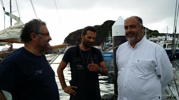 SablesAcores's tweet image. #SAS2014 Arrivée  @AleDiBenedett å Horta #vendee #voile @lessables #vendeeglobe