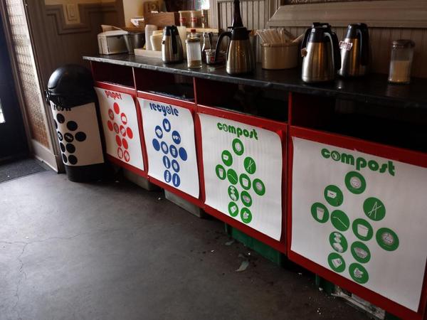 @ulacafe ...my kinda place @JPLocalFirst @BostonEco @GreenovateBos #recycle #compost #reduceyourfootprint