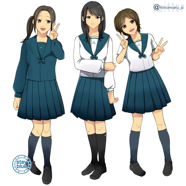 のり Na Tviteru Stay Blue1 成田国際高校の制服イラスト 千葉県成田市の県立高校です セーラー服は緑を基調としたデザイン 胸元にリボンを取り付けます 深く切れ込む襟も特徴の一つ 全国に名が知れ渡る有名制服です Http T Co P4ayguuomf 懐かしい笑