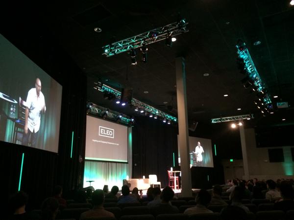 Listening to <a href="/bradlomenick/">Brad Lomenick</a> throw down on leadership at #eleo2014!