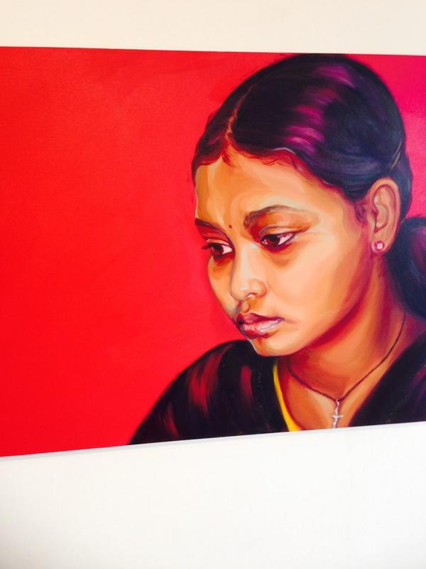 ThinkKnowAct's tweet image. Amazing painting by Claire Phillips. She tells the stories of child labourers in India. Visit clairephillips.com