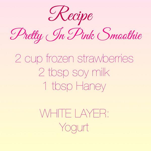 YayFruitopia's tweet photo. Girls, this might be a favorite. Our Pretty In Pink smoothie made with strawberries💕 Maddy made me think of the name. http://t.co/GMXLgCtoP3
