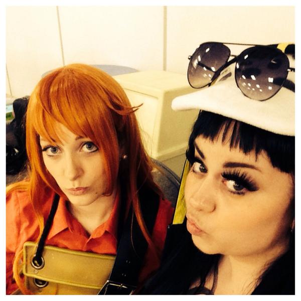 Victoria_Lune's tweet photo. Pouty One Piece girls! #SaskatoonBlitz2014 #cosplay @Simone_Artista http://t.co/iBsXjplrJ1