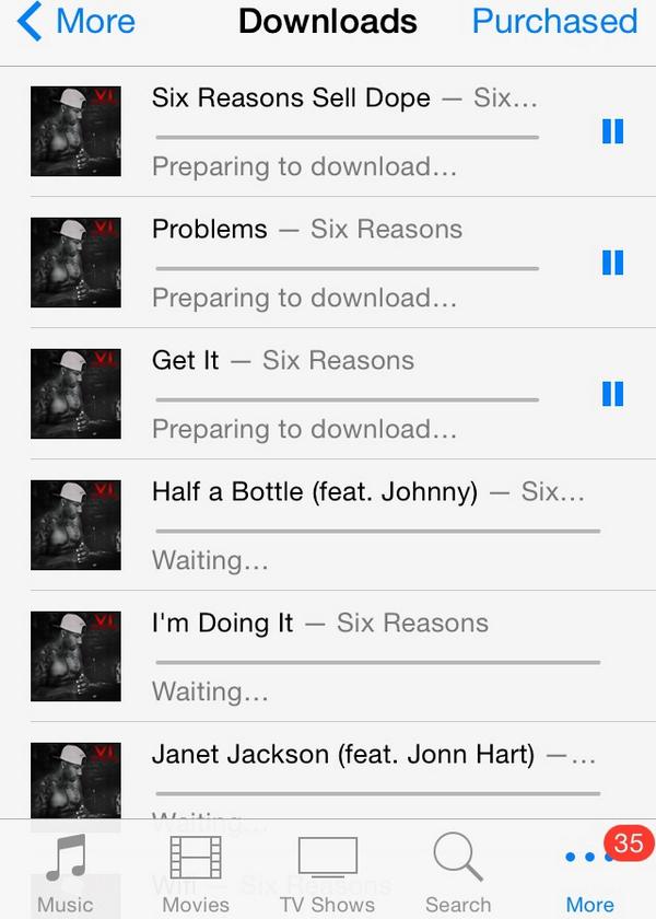 THEGODSSONMUSIC's tweet photo. "@YewAlready: Go to @iTunes and get this @SixReasons album #EXBTN #RealRapMusic http://t.co/qaBqXRtBZx" #100