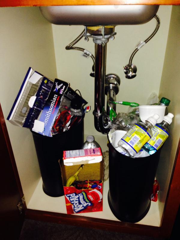 patrickckehoe's tweet photo. @EmbassySuites at PDX disgusting room. Checked in and found a cabinet full of trash, a filthy hairy floor in the bath http://t.co/D5wGDmsnTt
