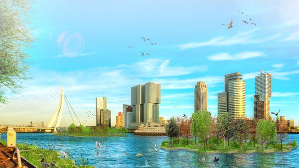 FastCoImpact's tweet photo. This project traps plastic junk before it reaches the ocean and turns it into floating parks. http://t.co/aieBuIOeq5 http://t.co/0TWSzLtwRx
