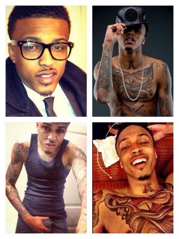 August Alsina "selfie" game too strong. 