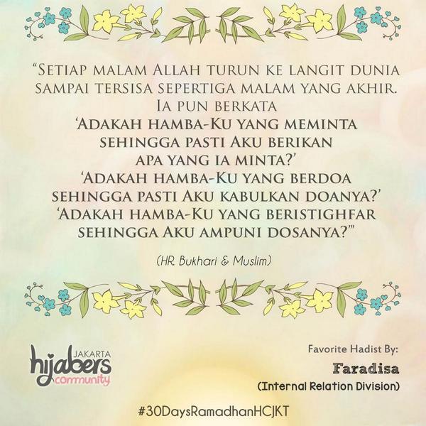 Hijaberscomm Jakarta در توییتر Rabb Terimakasih Ats Kesempatan Ramadhan Ini Sampaikanlah Kami Sekeluarga Pd Ramadhan Berikutnya 30daysramadhanhcjkt Http T Co Sduhryoyvq