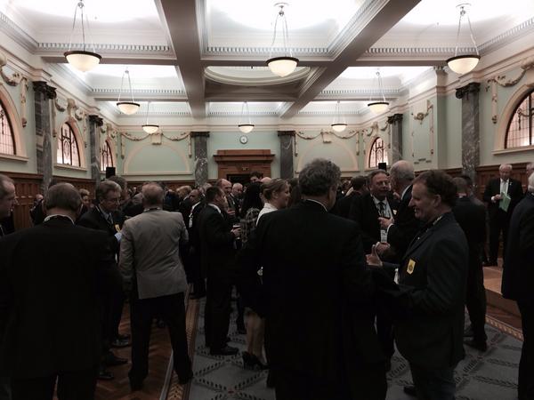 Cocktail function for the #redmeatindustry sector conference in the GrandHall Parliament Buildings.