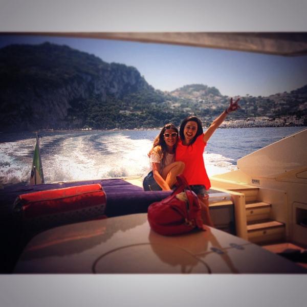 My dear friend <a href="/claudiaruffo1/">claudia ruffo</a> ❤️❤️❤️ 🌀🌀🌀 #capri #boat #barca #italia #unpostoalsole