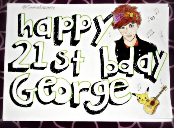 SmmileEveryday's tweet photo. @georgeujworld #HappyBirthdayGeorgeUJ ! I hope you have an amazing day today! Kisses from your Spanish JCATS! ily xx http://t.co/TthkCAepJV