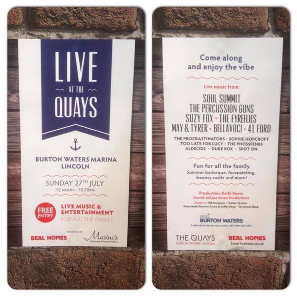 PercussionGuns's tweet photo. Looking forward to this today, The Percussion Guns will be hitting the stage @ 19:30 - "Live at the Quays" ✊ http://t.co/iMLm4NhYBB