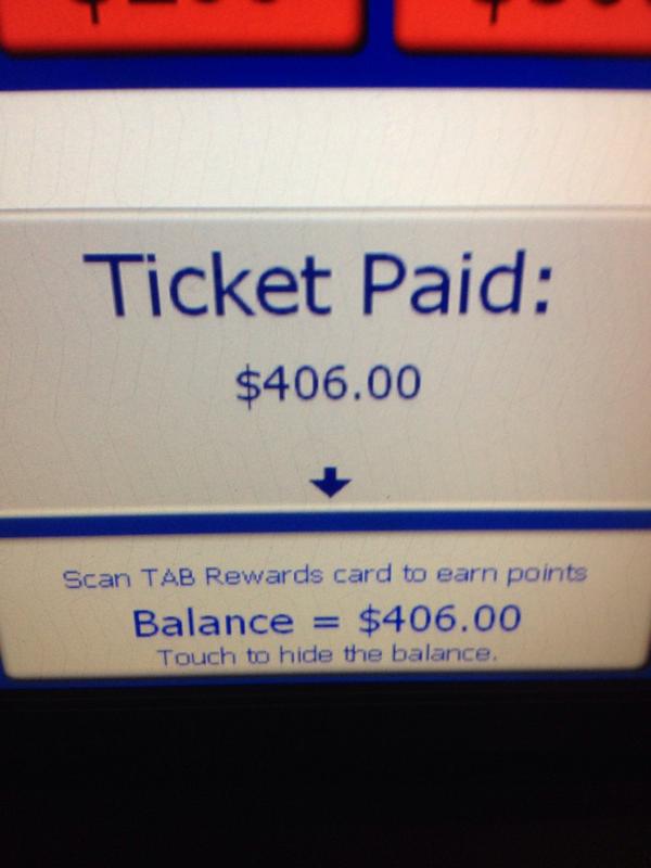 AdamCurley0799's tweet photo. When $10 turns into $406 😊👍👊👌 #lovedogs #7always http://t.co/Hs9NlmbgAz