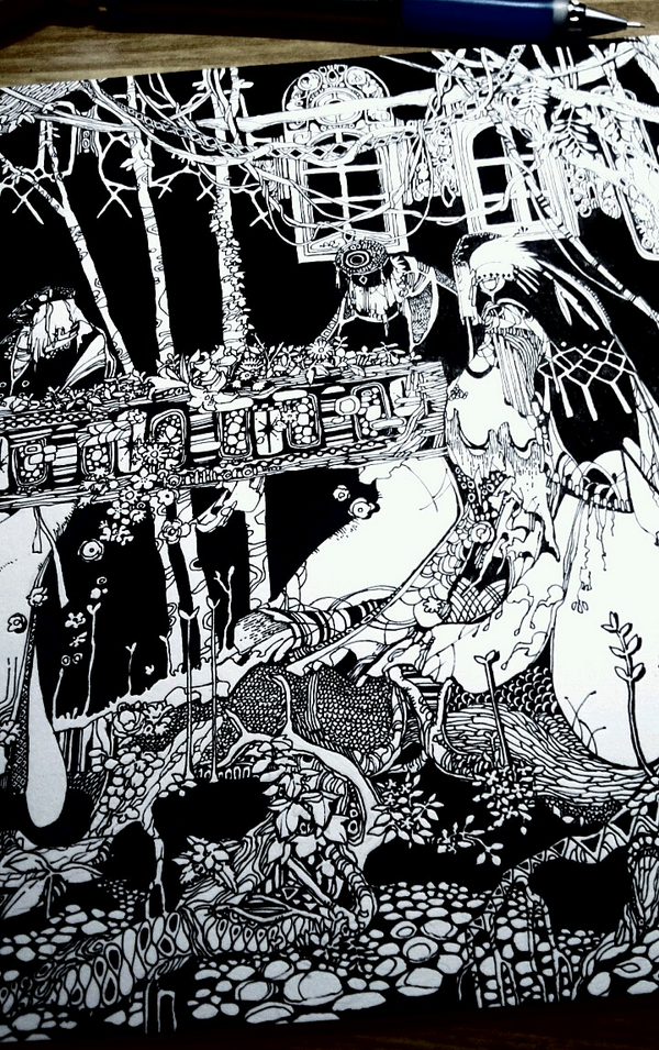 描いたり 