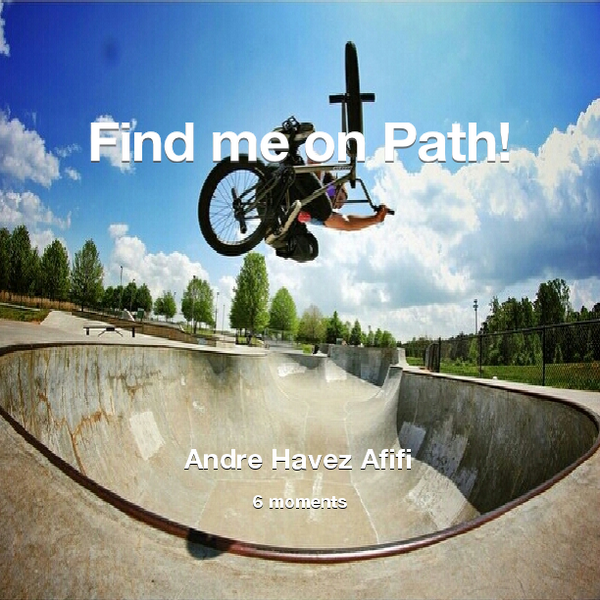 andreafess's tweet photo. Find me on #Path now! Go to: http://t.co/CPBYD1Xdox! #thepersonalnetwork http://t.co/BxR9i3HDo2