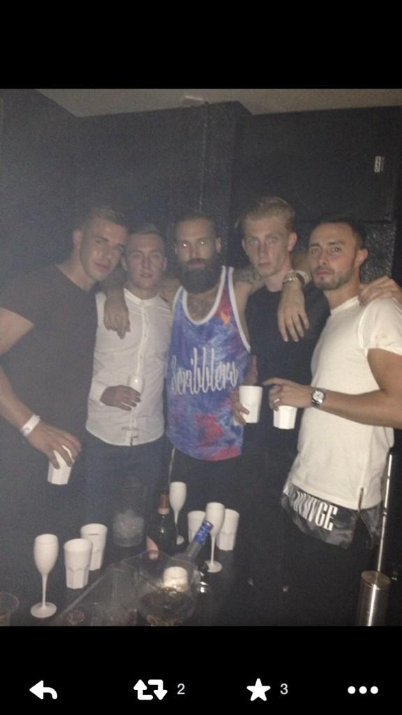 OracleLeeds's tweet photo. Great to see @CalumBest partying with us at @OracleLeeds for @All_StarBEATS @Soiree_Tweet last night! #BeardedBaller http://t.co/ojvkuhlIiz