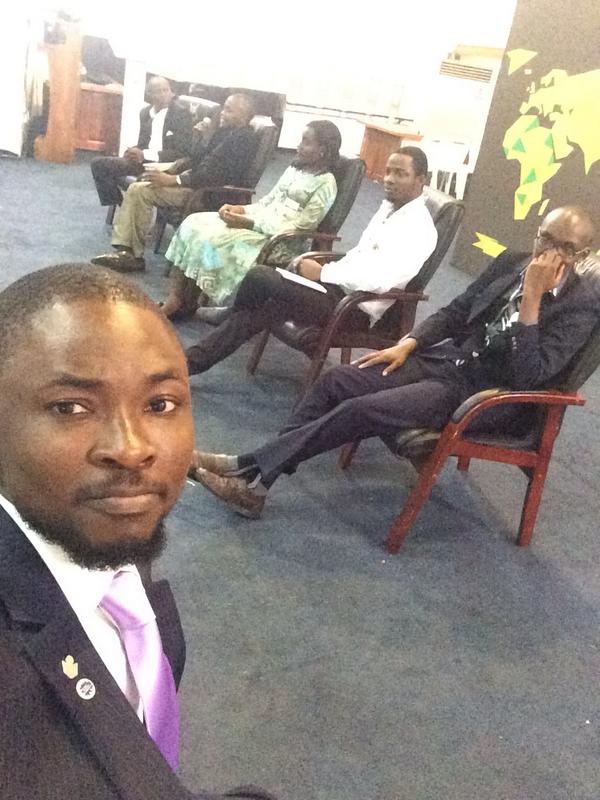 Omojuwa's tweet photo. While moderating this panel, I stole a selfie :-) #ASFLC14 http://t.co/a50naKQfCf