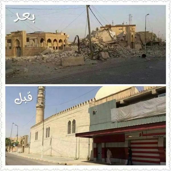 Nabi Sheet mosque (built 1647 AD) reported destroyed. #Mosul #Iraq #antiquity (c) Jane Moon @EaNasir, Twitter, 27th July 2014