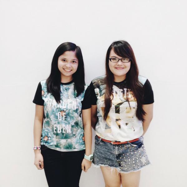 SM_Youth's tweet photo. Spotted here in our #denimmovement event in Mega Fashion Hall - our lovely fans wearing #TeeCulture! Thanks girls! 😊 http://t.co/BiyeZj1Zfq
