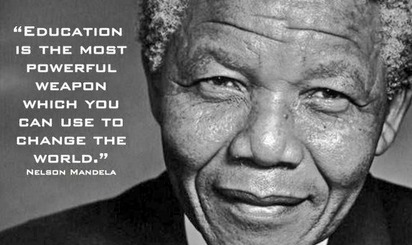 prasadram's tweet photo. Education is the most powerful weapon which you can use to change the world. #nelsonmandela http://t.co/ctTAfvfSwi