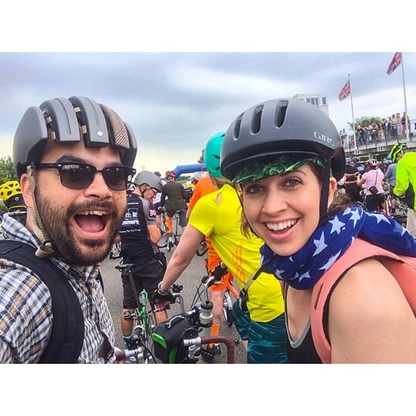 vubui's tweet photo. Starting our ride at the Brompton World Championships! :) #bwc2014 http://t.co/llETuO54Mr http://t.co/G7vVMlrQ6W