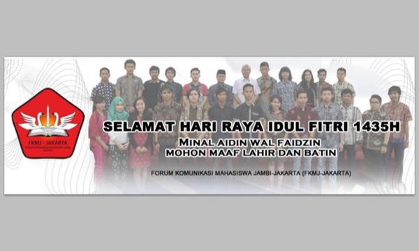 FKMJ_'s tweet photo. FKMJ-JAKARTA mengucapkan Selamat Hari raya idul fitri 1435 H. Minal aidin walfaidzin mohon maaf lahir dan batin http://t.co/5W2zgbU5ap