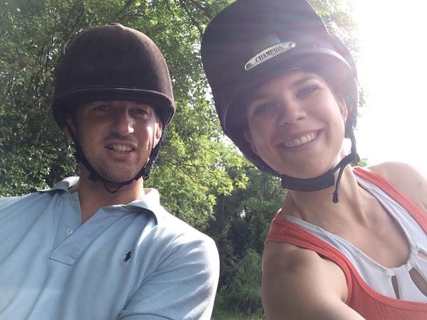 white_verity's tweet photo. A 'first' day, robs first ride with me in ages, his first ride in thorn and our first Sunday morning riding selfie :) http://t.co/UXT7zoyX27