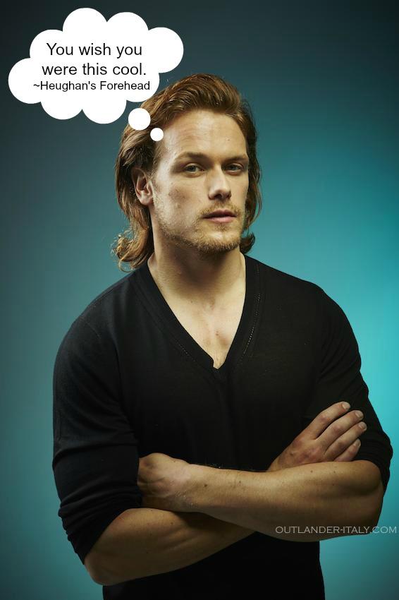 HeughanForehead's tweet photo. (photo from @OutlanderItaly) @Heughan's forehead says: http://t.co/AiNgX9hOwB