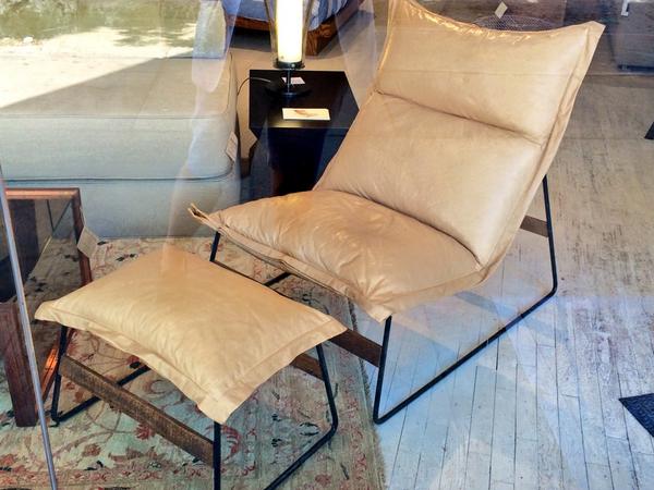 EnvironmentNY's tweet image. Drift away in our Drift chair with its newly paired ottoman! #jeanmariemassaud #design #art #furniture #sustainable