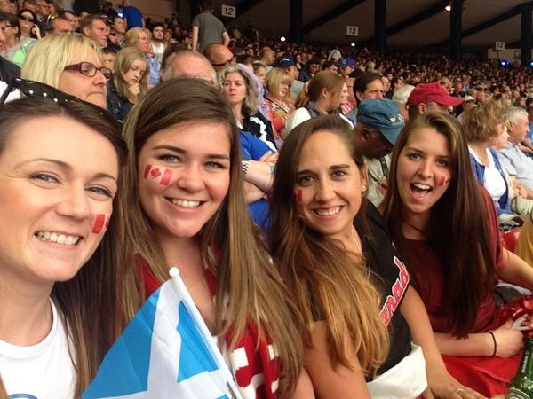 fionaleesex's tweet photo. Come on Team Scotland &amp; Team Canada!!!! 😁🎉👍 #2014athletics http://t.co/yNJPXYGPWa